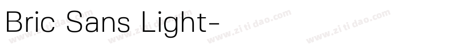 Bric Sans Light字体转换